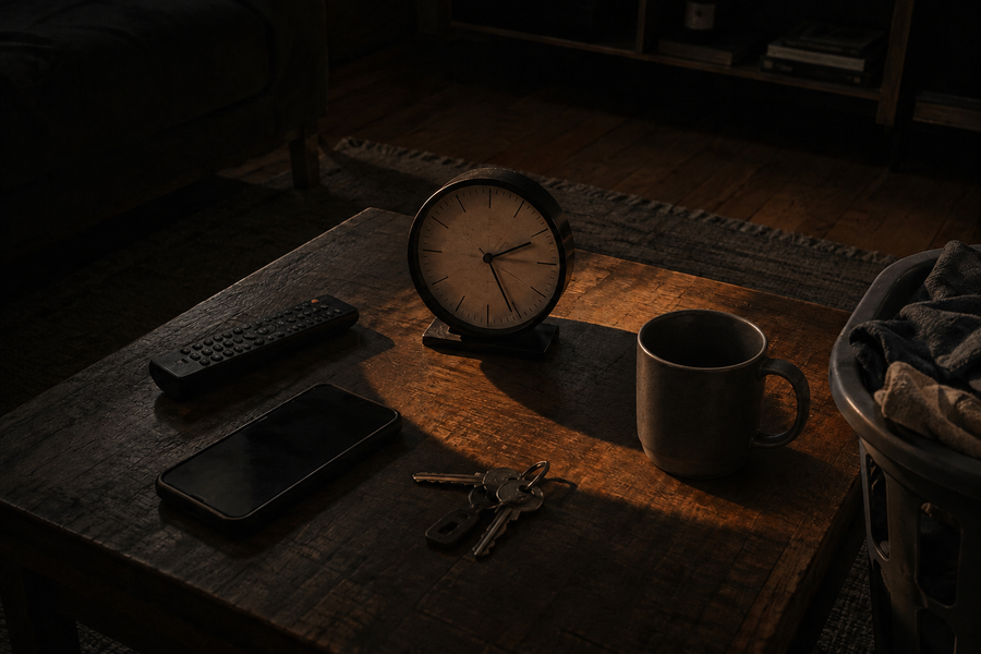 Conceptual illustration about making time for yourself and noticing where your attention goes.