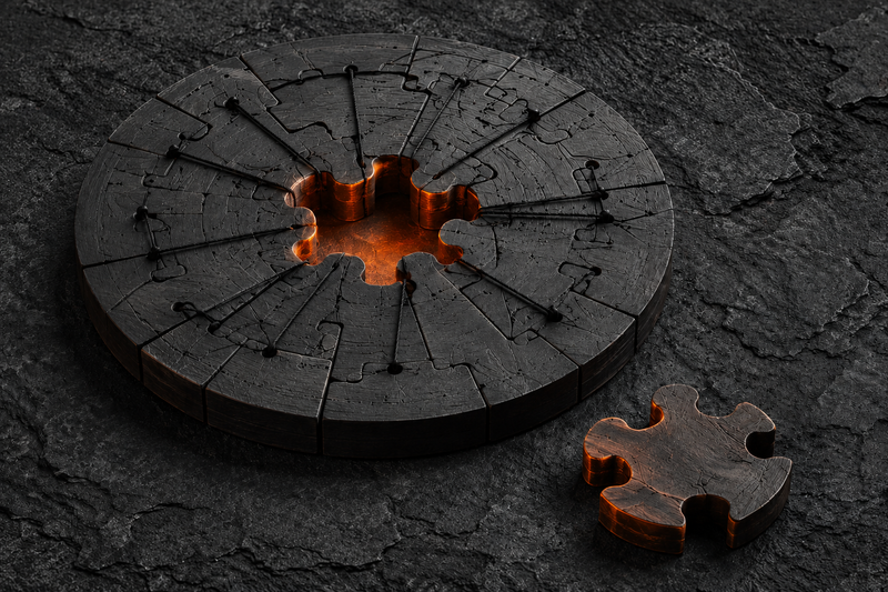 Conceptual illustration representing uncertainty, unresolved problems and how they can make anxiety feel worse.