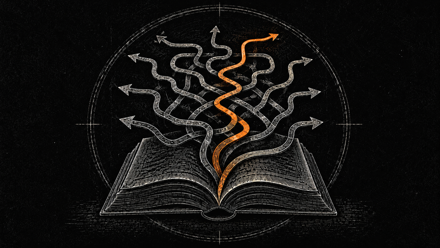 Conceptual illustration representing self-help advice that makes sense but does not always work in practice.